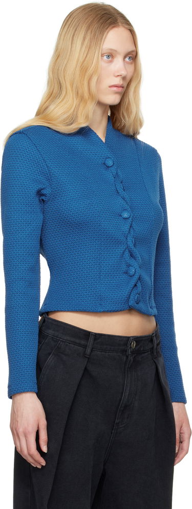 Džemper ADER ERROR ADER error 62 Cropped Cardigan Plava | BO01SSKT0702BL, 4