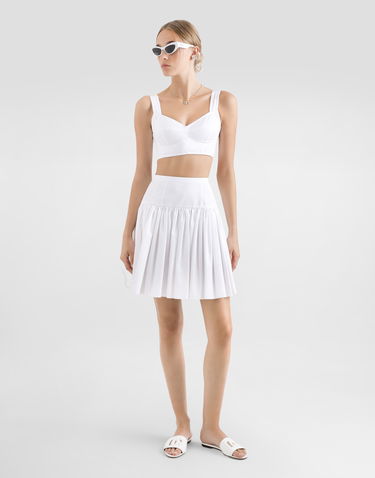 Suknja Dolce & Gabbana Dolce & Gabbana Short Cotton Circle Skirt Bijela | F4CFATFU61AW0800, 1