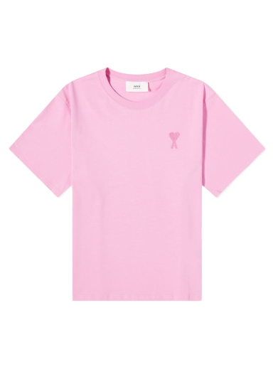 Majica kratkih rukava AMI Tonal De Coeur Tee Ružičasta | UTS004-726-663