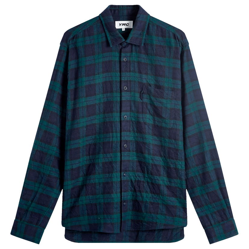 Košulja YMC Curtis Check Shirt Zelena | P2XMI-40
