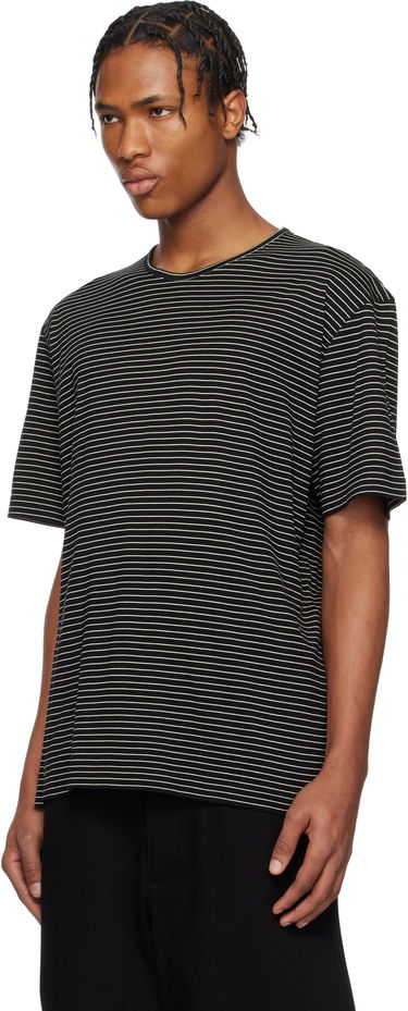 Majica kratkih rukava LEMAIRE LEMAIRE Striped Short Sleeve T-Shirt Crna | TO1385 LJ1033, 3