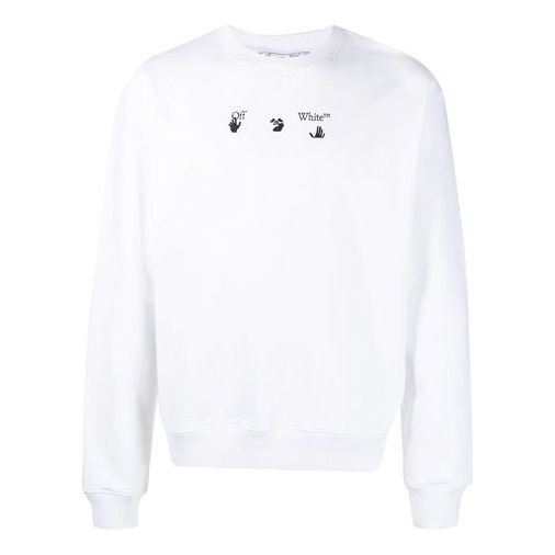 Džemper Off-White Off-White FW21 Arrows Loose Fit Sweatshirt Bijela | OMBA054F21FLE0130145