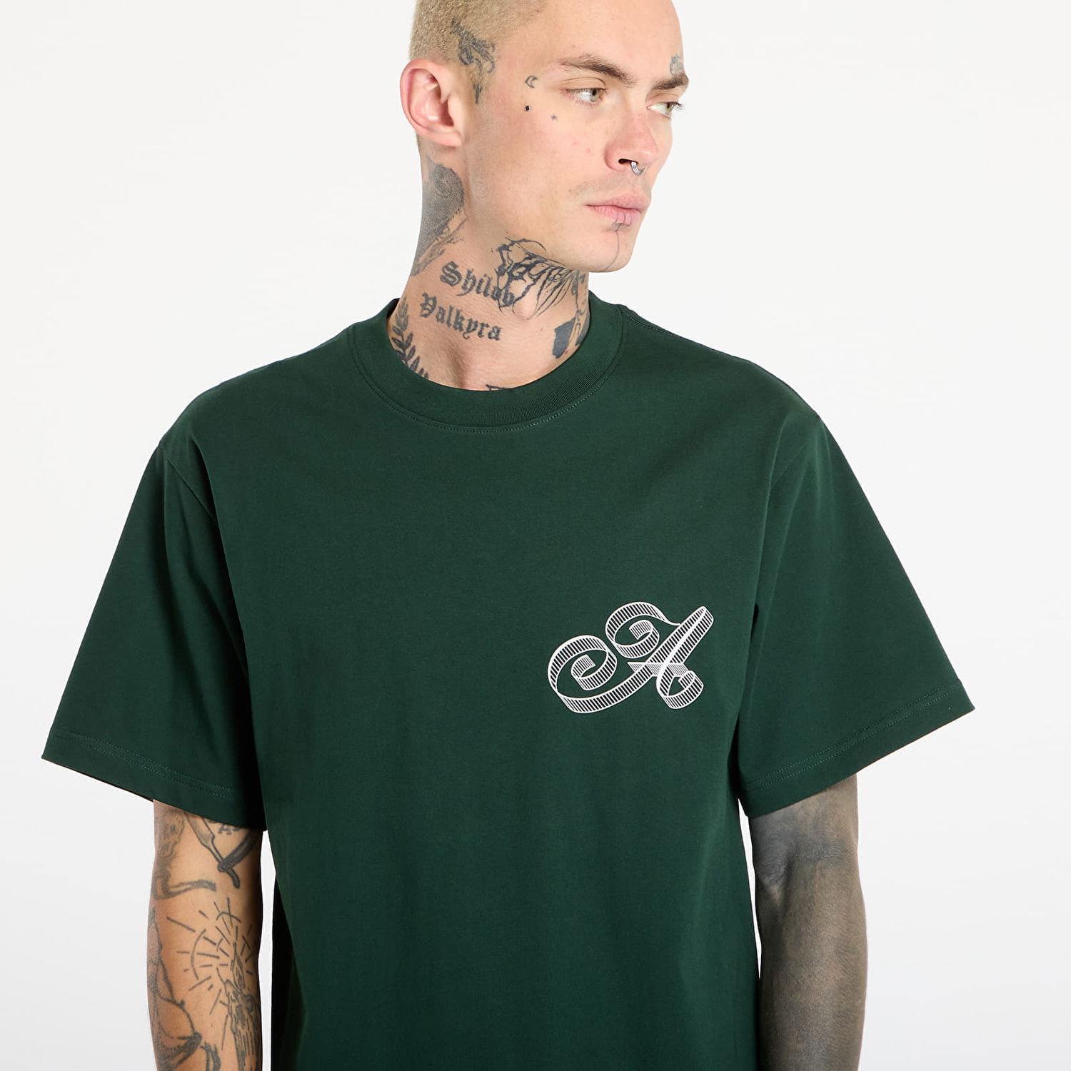 Majica kratkih rukava Awake NY Script Tee Zelena | AWK-FW25-TS002 -GRE, 1
