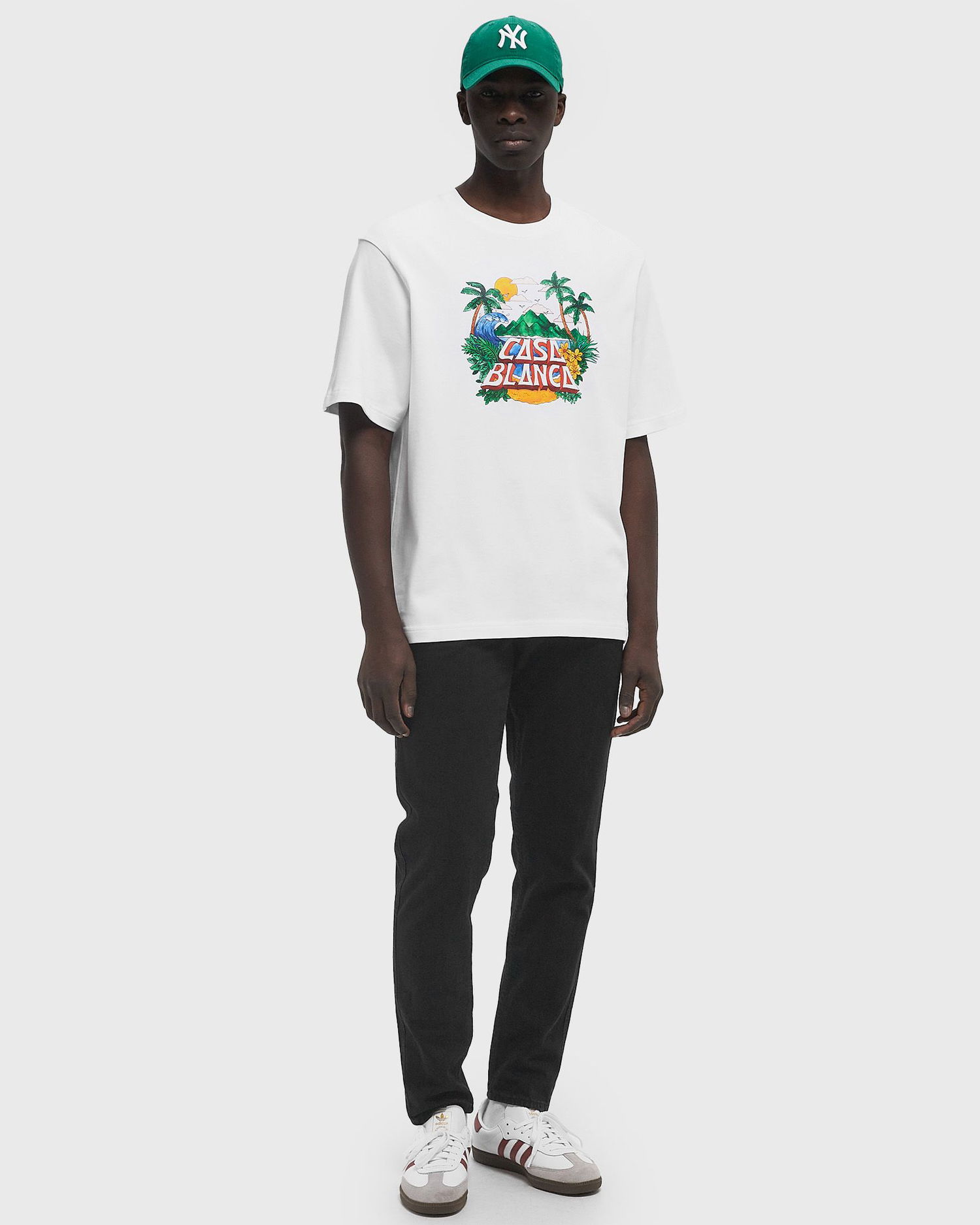 Majica kratkih rukava Casablanca Casablanca Casa Beach Wave Printed Oversized T-Shirt XXL Bijela | MS25-JTS-027-02, 1