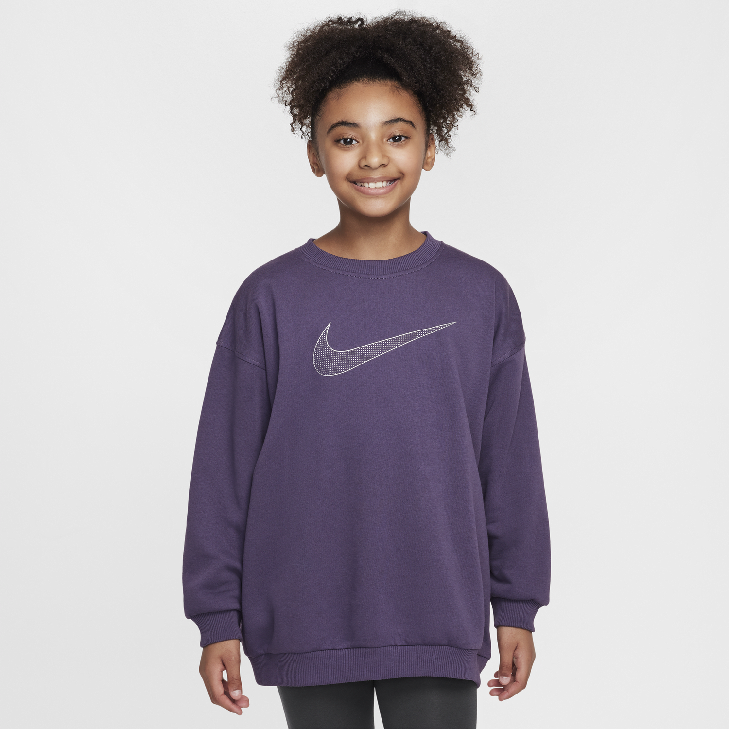 Džemper Nike Sportswear Club Fleece Loose Fit Sweatshirt Ljubičasta | HM6527-573, 0