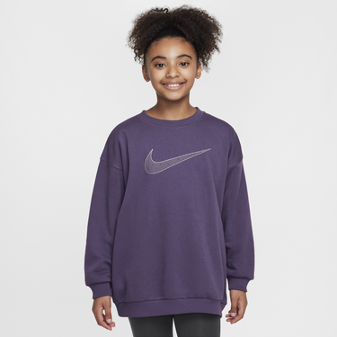 Džemper Nike Sportswear Club Fleece Loose Fit Sweatshirt Ljubičasta | HM6527-573, 0