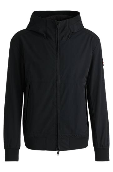 Vjetrovka BOSS Regular-Fit Four-Way Stretch Softshell Jacket Crna | 50535195