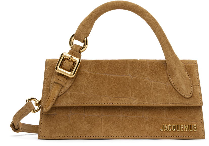Ručna torbica Jacquemus Jacquemus La Croisière 'The long Chiquito with buckle' Suede Bag Smeđa | 25E233BA326-3243