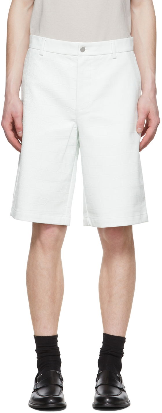 Kratke hlače Han Kjøbenhavn Kjobenhavn Faux-Leather Shorts Bijela | M-131180