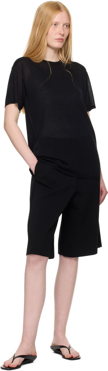 Kratke hlače TOTEME TOTEME Knit Shorts Crna | 253-WRB0305-YA0187, 3