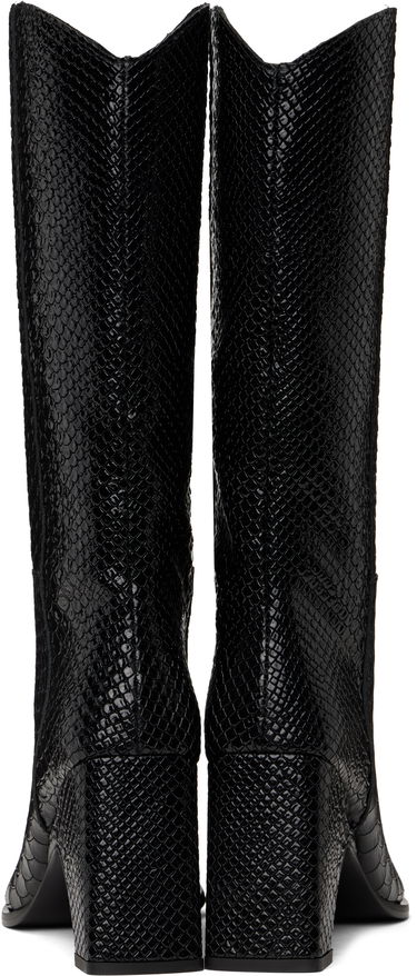 Odjeća Coperni Coperni Python Embossed Bridge Cowboy Boots Crna | COPSH16F6047, 1