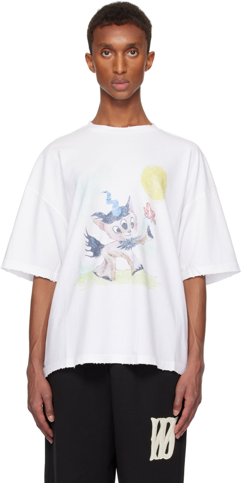 Majica kratkih rukava We11done Monster Pony Graphic T-Shirt Bijela | WD-TT3-24-781-U-WH