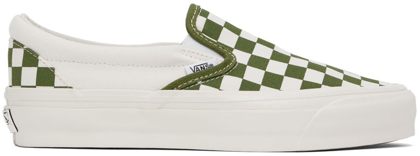 Tenisice i cipele Vans Vans Classic Slip-On Checkerboard Zelena | VN000CSECIB
