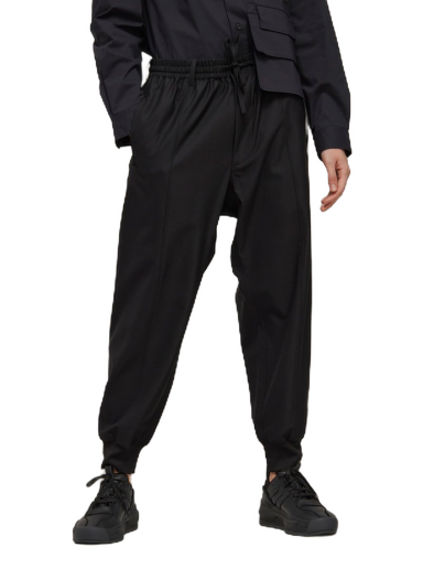Trenirka Y-3 3-Stripes Refined Wool Cuffed Pants Crna | IB0387