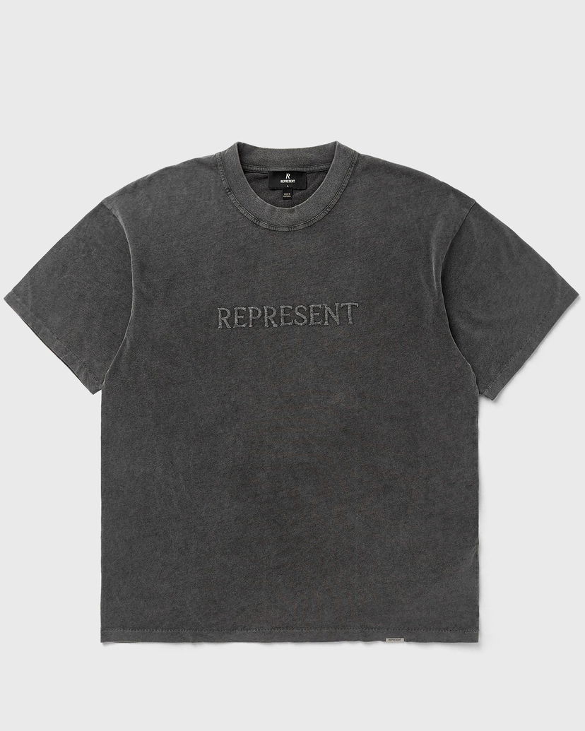 Majica kratkih rukava Represent Clo Serif Logo Embroidered T-Shirt Crna | MLM100234-47