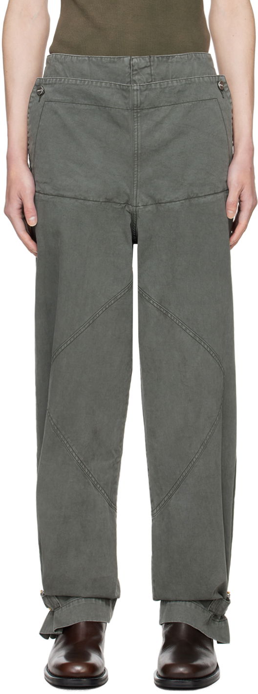 Hlače Dion Lee Shell Trousers Siva | C2175PS24