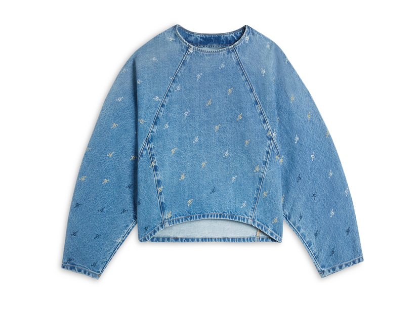 Dukserice AXEL ARIGATO Daisy Script A Sweatshirt Plava | A2162001