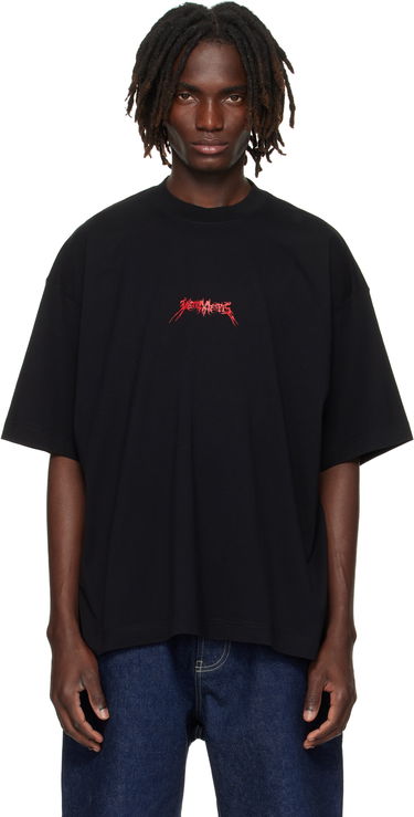 Majica kratkih rukava VETEMENTS Vetements Metal Logo Regular Fit T-Shirt Crna | UH76TR600B, 0