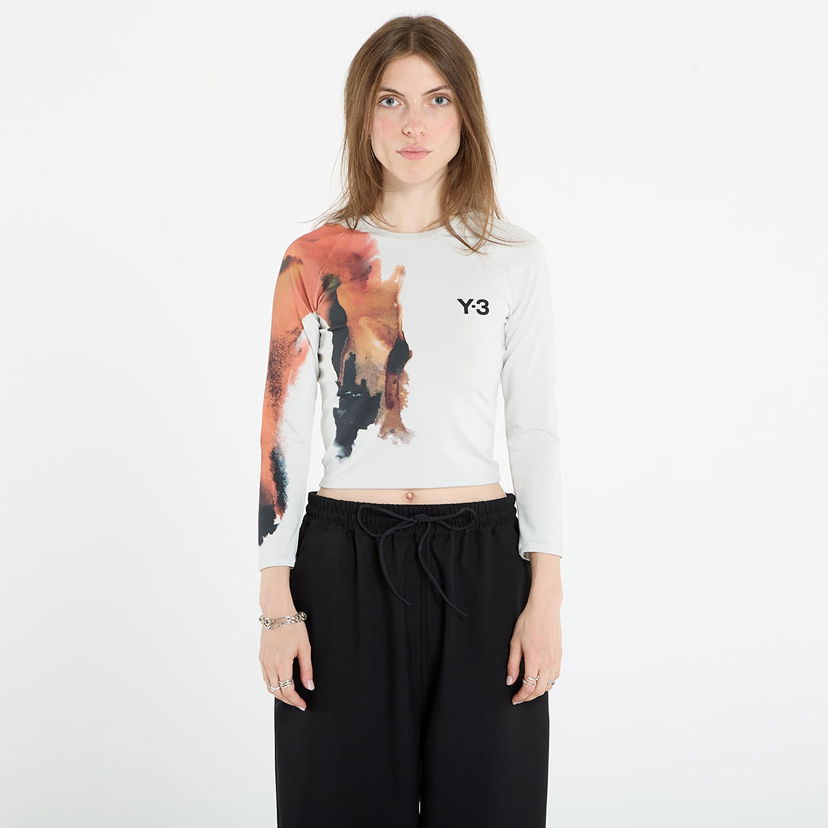 Majica kratkih rukava Y-3 Y-3 Crop Longsleeve T-Shirt Bijela | JM4787