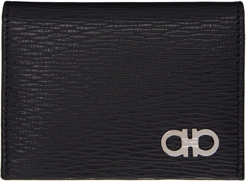 Novčanik FERRAGAMO Salvatore Ferragamo Gancini Card Holder Crna | 685948