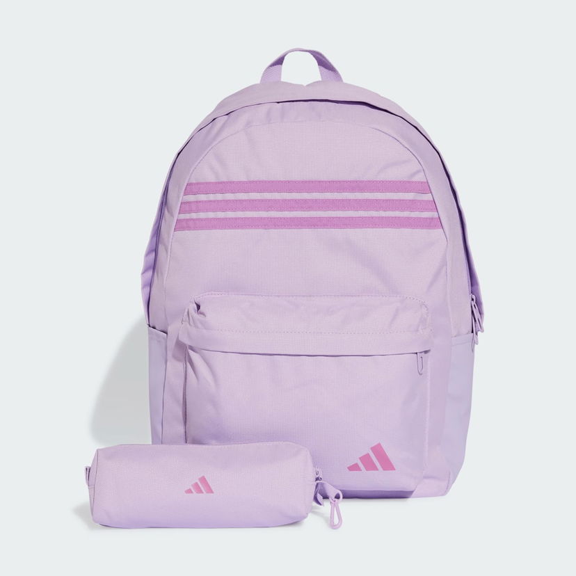 Ruksak adidas Performance 3-Stripes Backpack with Pencil Case Ljubičasta | JZ3322
