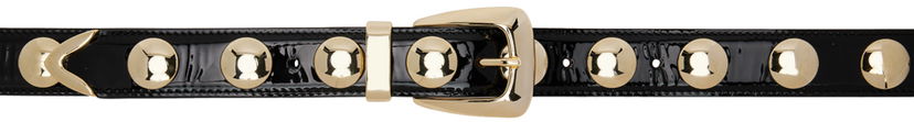 Pojasevi Khaite Benny' Studded Patent Leather Belt Crna | 10015-764