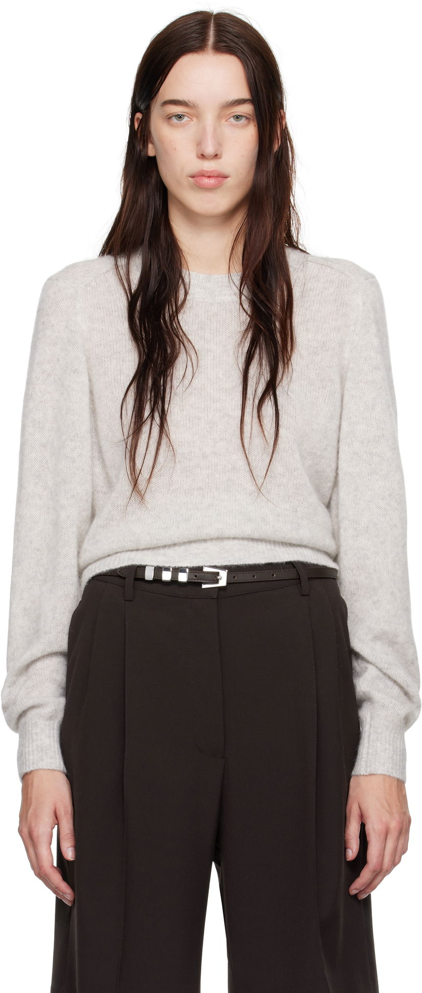 Džemper ISABEL MARANT Sweater Crewneck Siva | PU0558FA-B3L01I