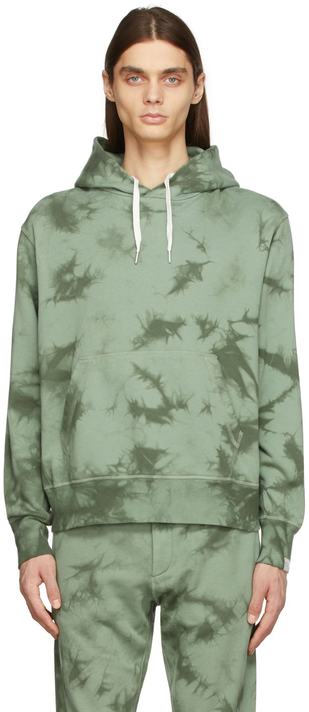 Dukserice rag & bone Tie-Dye Terry Hoodie by Zelena | MBC22ST020P120