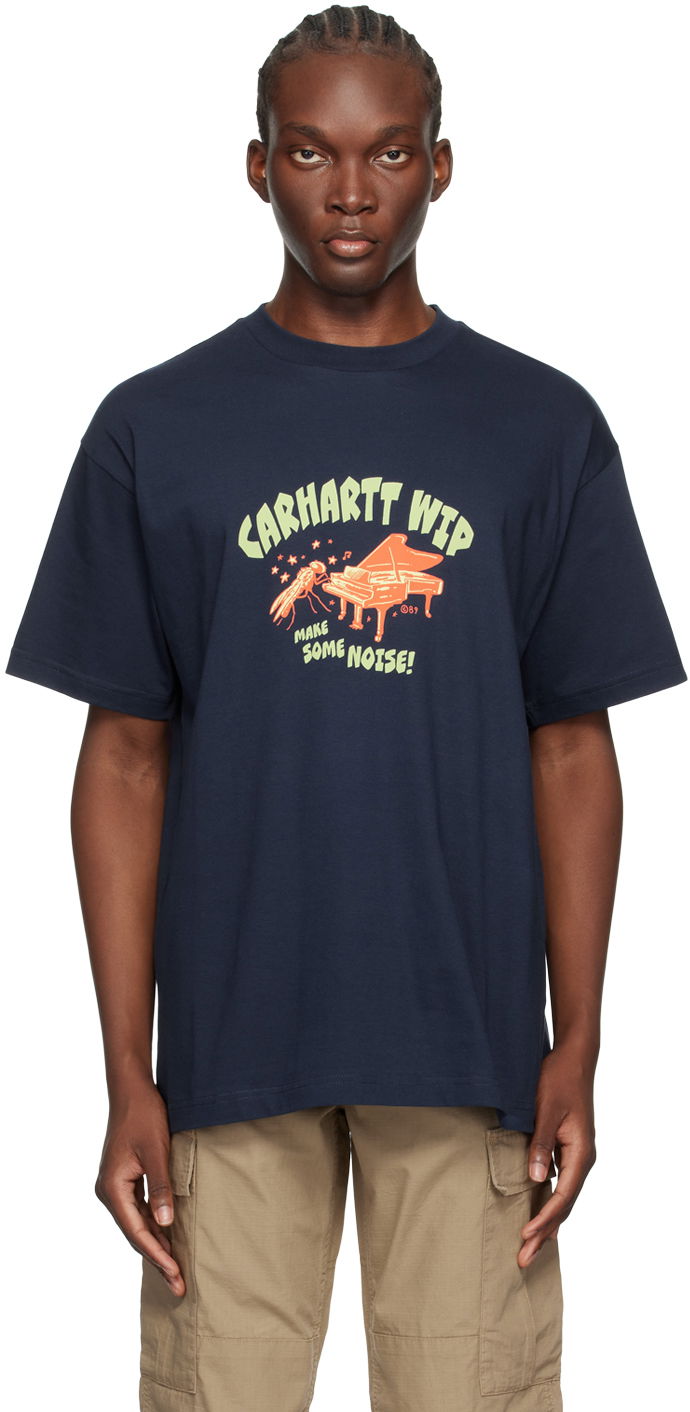 Majica kratkih rukava Carhartt WIP Graphic Print Cotton T-Shirt Tamnoplava | I033666