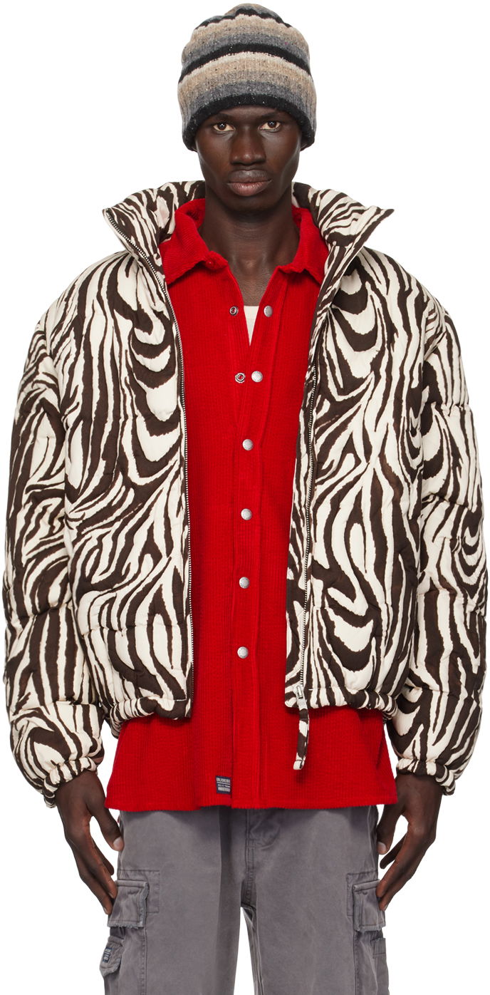 Pernata jakna ERL ERL Zebra Quilted Puffer Crna | ERL09C002
