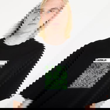 Majica kratkih rukava BAPE Bape Sticker Graphic Relaxed Fit T-Shirt Crna | 001TEL801319MBLK, 1