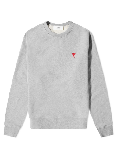 Dukserice AMI Small Heart Crewneck Sweatshirt Siva | BFUSW001-730-055