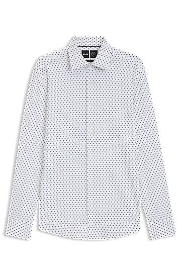 Košulja BOSS Men's Slim Fit Performance-Stretch Shirt Bijela | 50545310