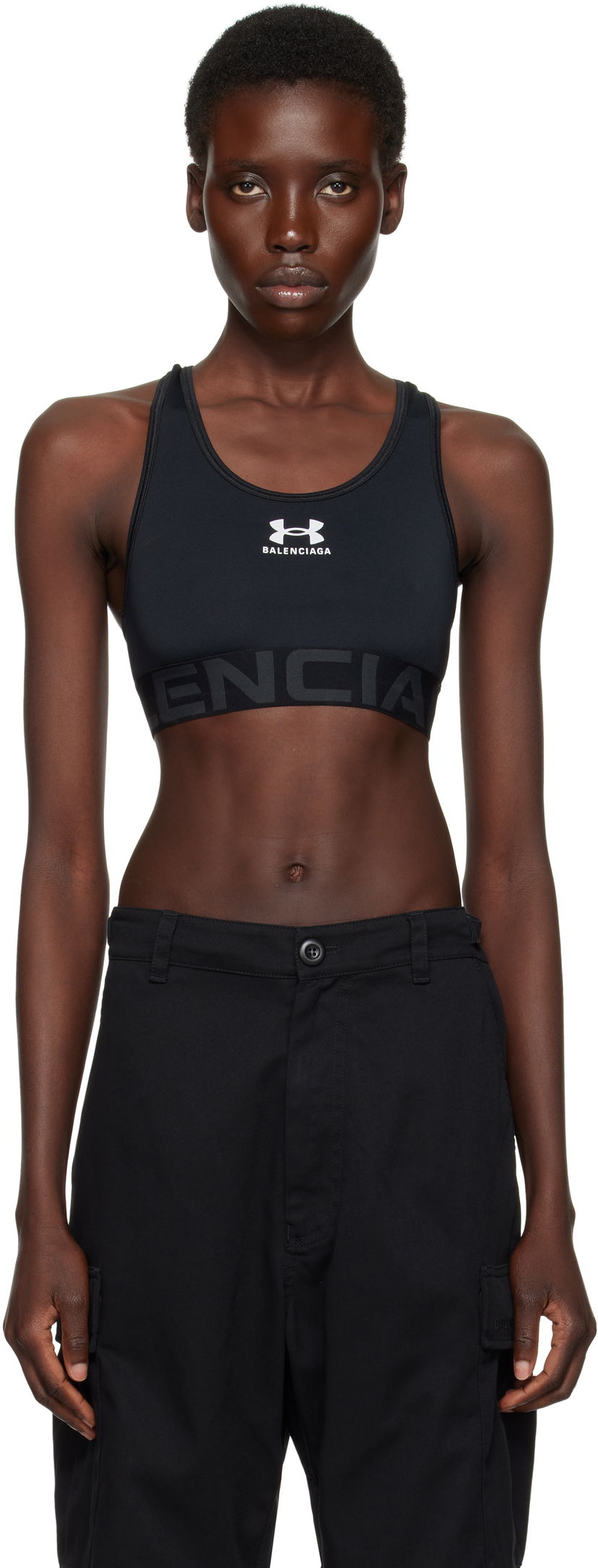 Grudnjak Balenciaga Balenciaga Under Armour Edition Sports Bra Crna | 814297 4E9B3
