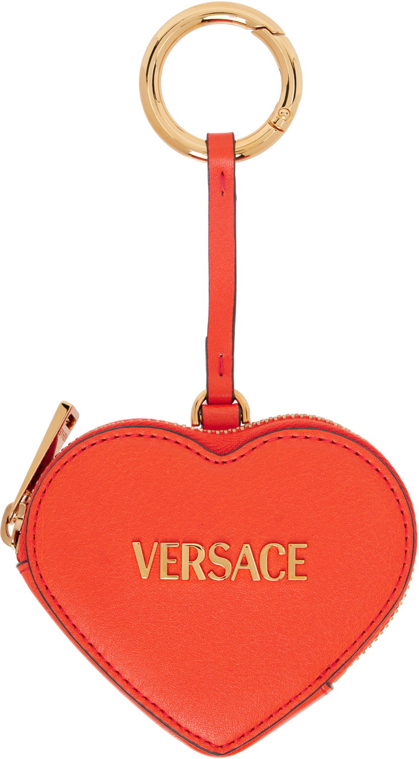 Privjesci za ključeve Versace Versace Heart Tag Coin Pouch Crvena | 1019350_1A13171_1RC1V