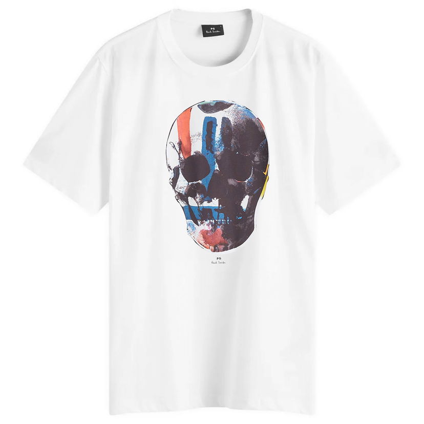 Majica kratkih rukava Paul Smith Paul Smith Skull Print T-Shirt, Size Small Bijela | M2R-011R-NP4685-01