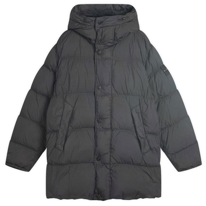 Parka Stone Island Crinkle Reps Nylon Down Parka Jacket, Size Large Crna | K2S154100012-V0029