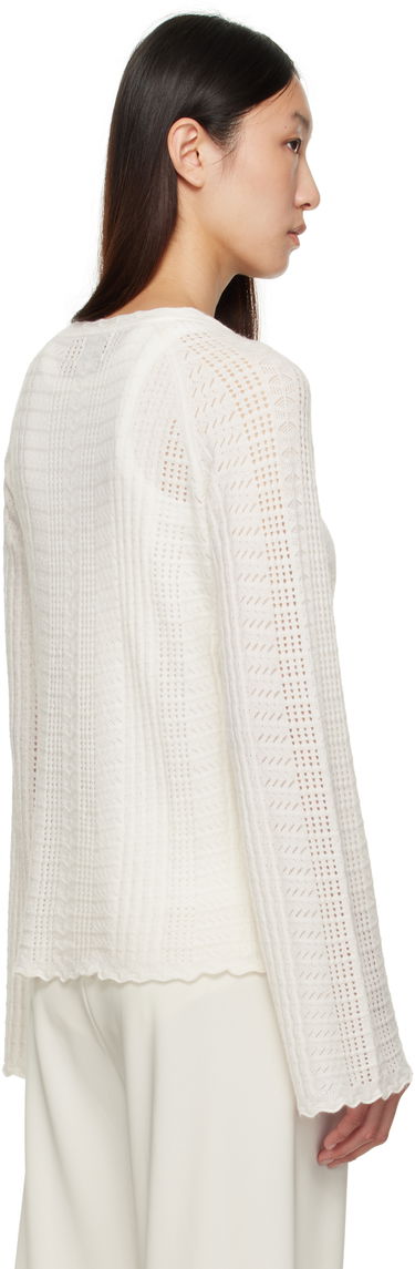 Džemper Loulou de Saison Loulou de Saison Greta Knit Sweater Bijela | GRETA, 2