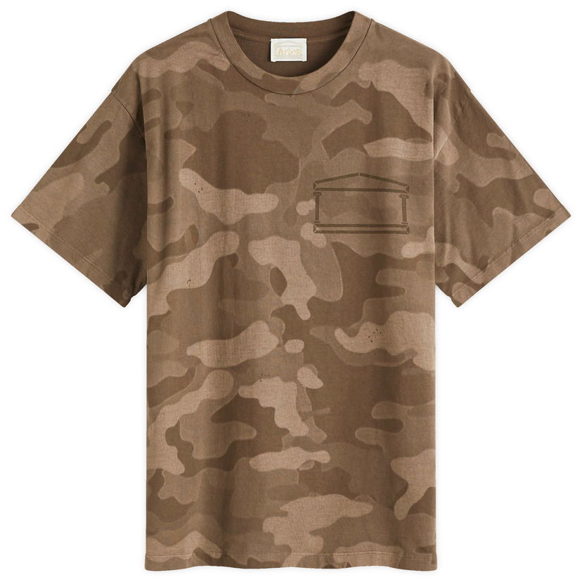 Majica kratkih rukava Aries Aged Camo Temple T-Shirt Zelena | AR60001-DOL