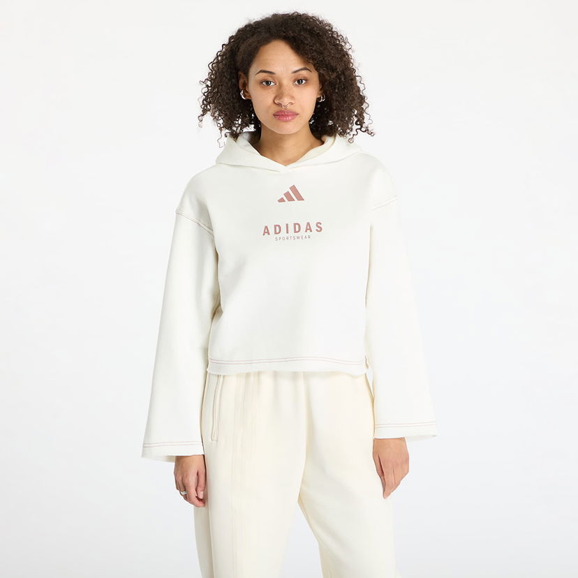Dukserice adidas Originals All Szn Loose Graphic Hoodie Bijela | JJ4517
