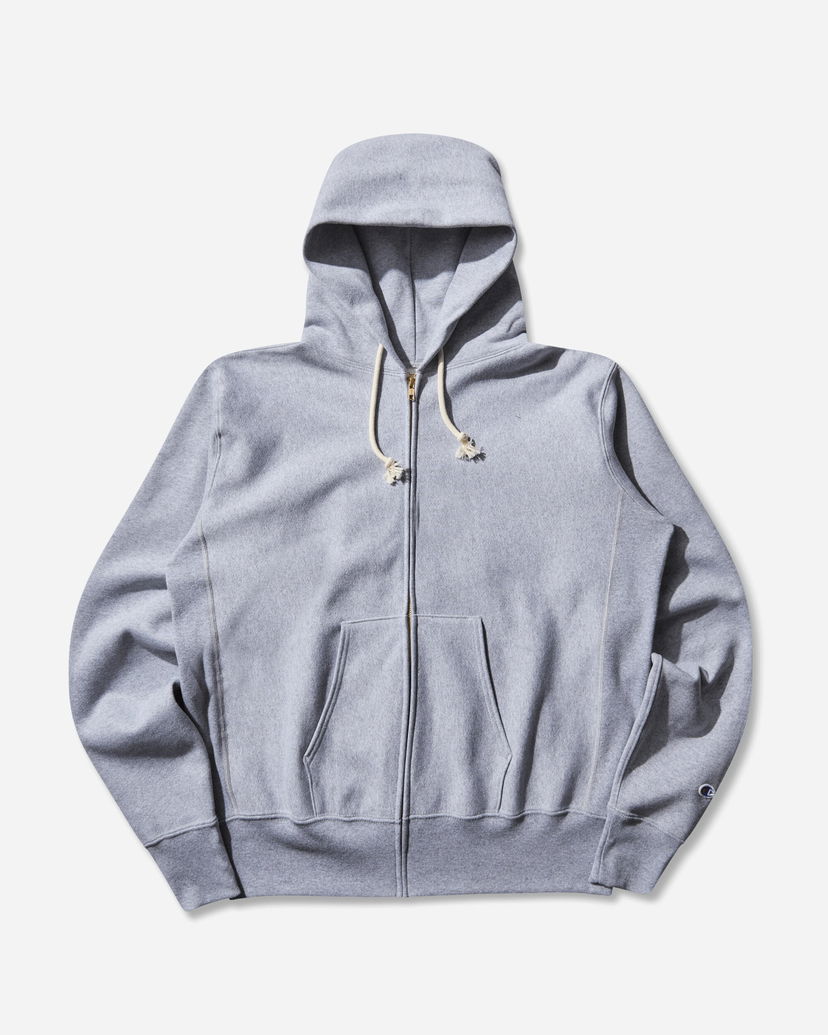 Dukserice Champion Made in USA Reverse Weave Zipped Hoodie Siva | 221583 X070