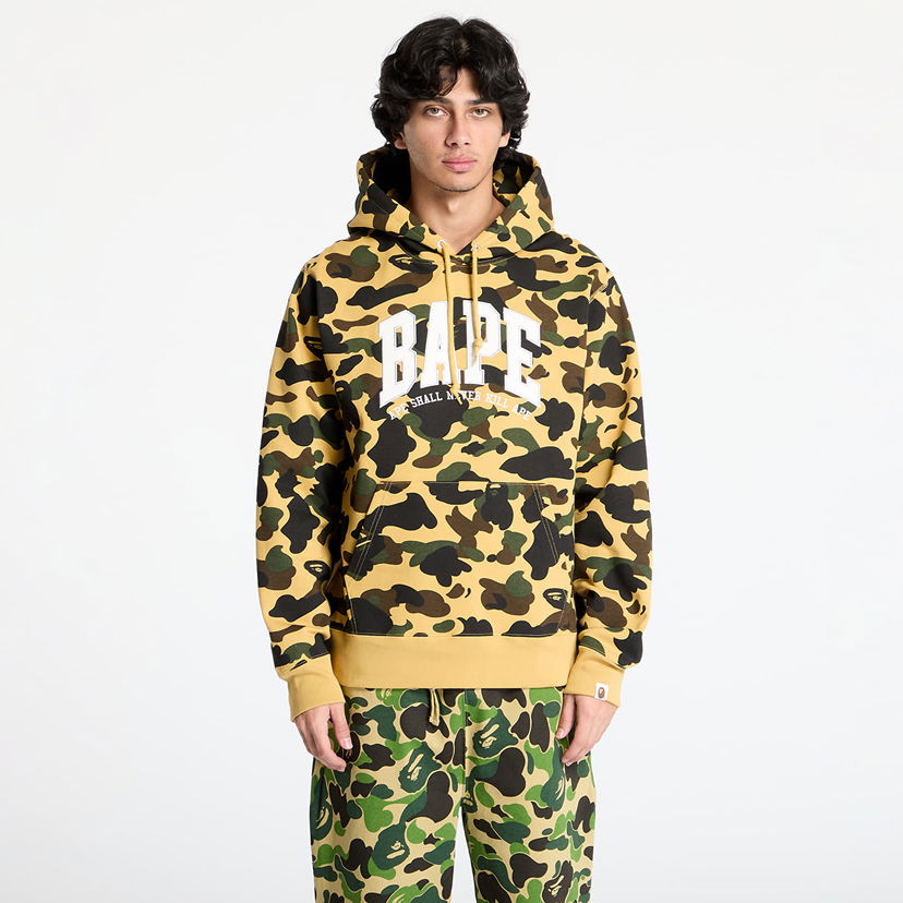Dukserice BAPE Camo Pullover Hoodie Žuta | 001PPK801008M YEL
