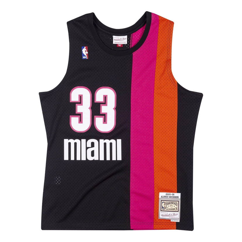 Dres Mitchell & Ness NBA Miami Heat Alonzo Mourning Swingman Jersey Crna | SMJYCP19242-MHEBLCK05AMO