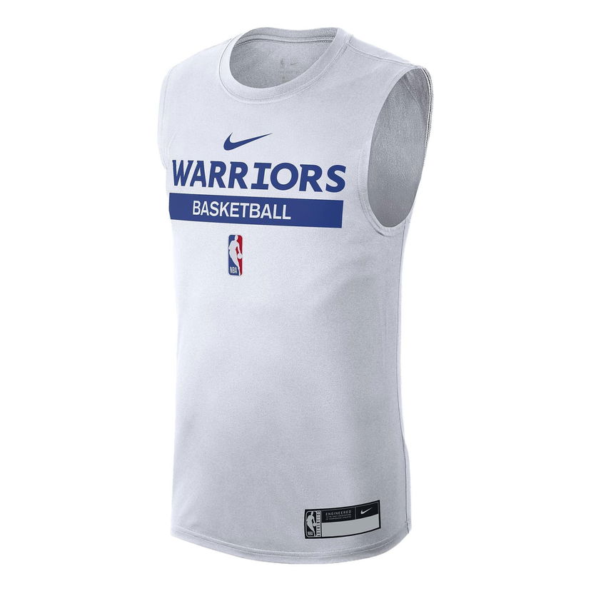Majica bez rukava Nike Golden State Warriors Sleeveless Practice T-Shirt Bijela | DR6765-100