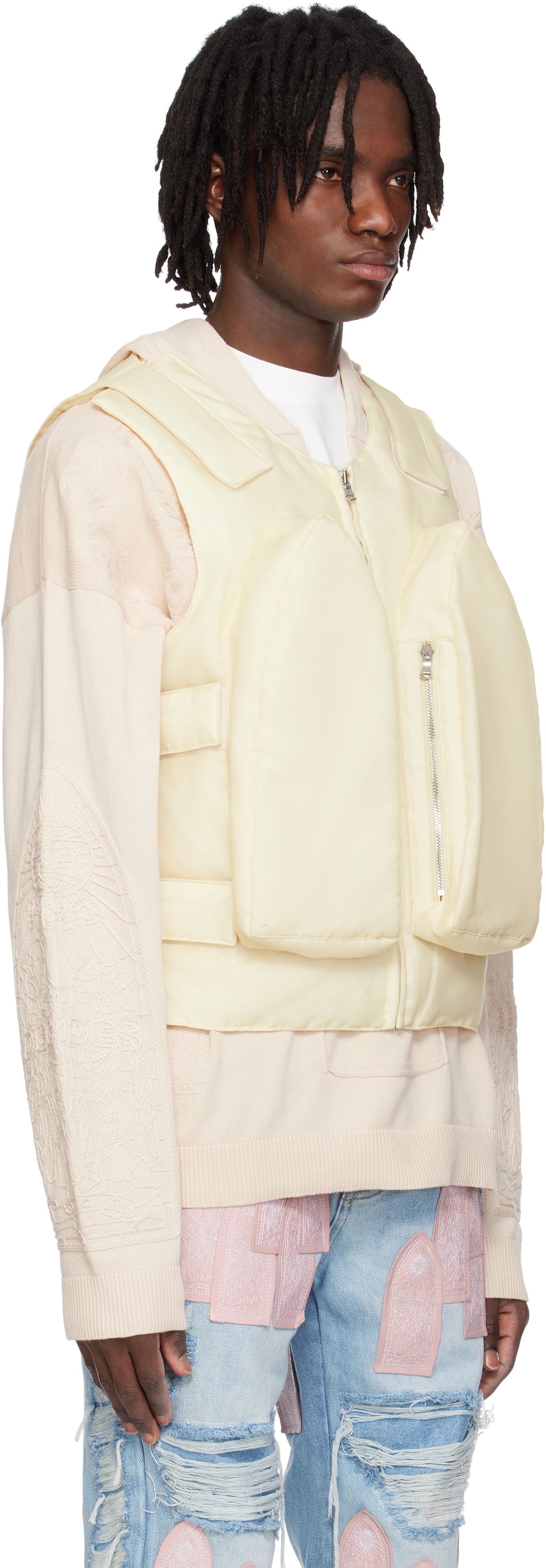 Prsluk Who Decides War Who Decides War Organza Bullet Point Vest Žuta | 1131370022SS25, 1