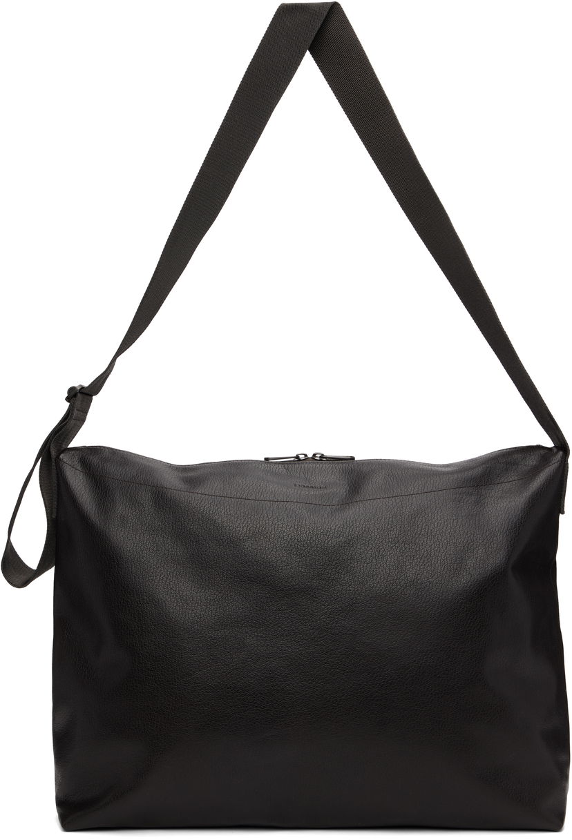 Torba za rame LEMAIRE Lemaire Large Folio Bag Crna | BG0165 LL0138