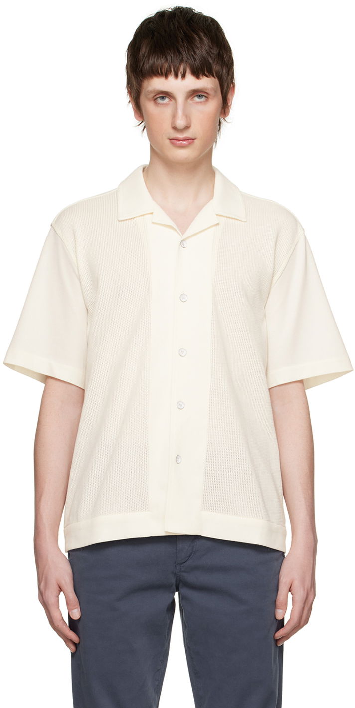 Košulja rag & bone Rag & Bone Avery Knitted Shirt Bijela | MBC23PT003MS03