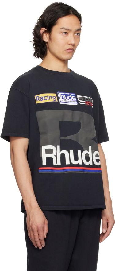 Majica kratkih rukava Rhude Rhude Petrol Patch T-Shirt Crna | RHSS25TT12012, 1