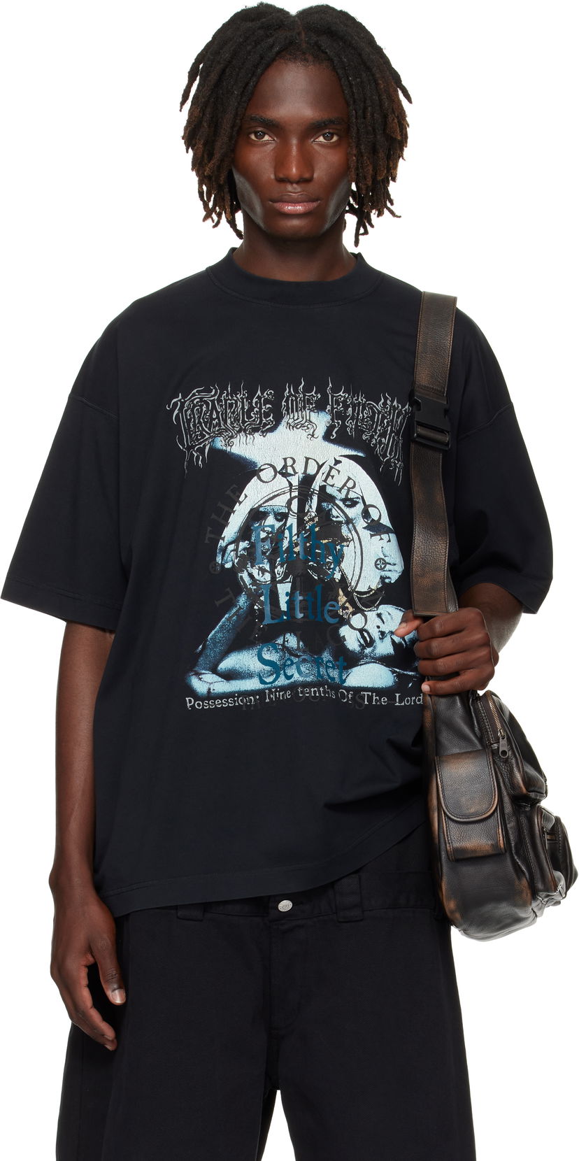 Majica kratkih rukava VETEMENTS VETEMENTS Cradle of Filth 'Filthy Secret' Oversized T-Shirt Crna | UCF76TR600B