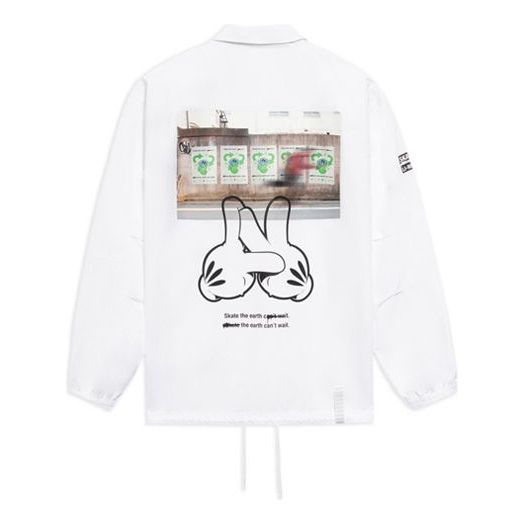 Vjetrovka Li-Ning OG_SLICK Graphic Jacket Bijela | AFDS283-1